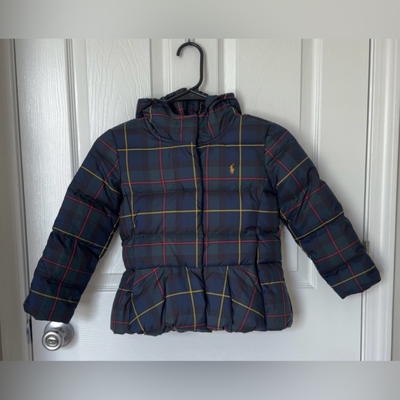 Polo by Ralph Lauren Blue and Yellow Puffer Jacket - Picture 6 of 16